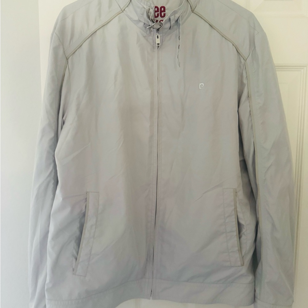 Pierre Cardin weekend Men's Light Gray Windbreaker